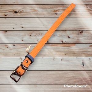 NWOT 17" Leather Dog Collar